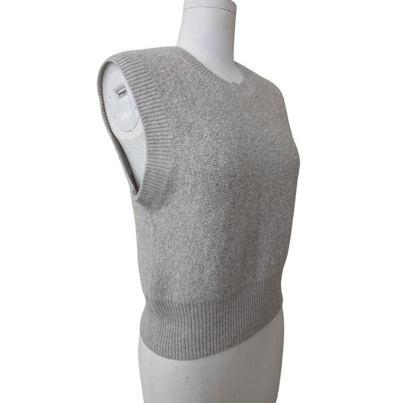 autumn cashmere sleeveless boucle cashmere wool sweater - Picture 6 of 11